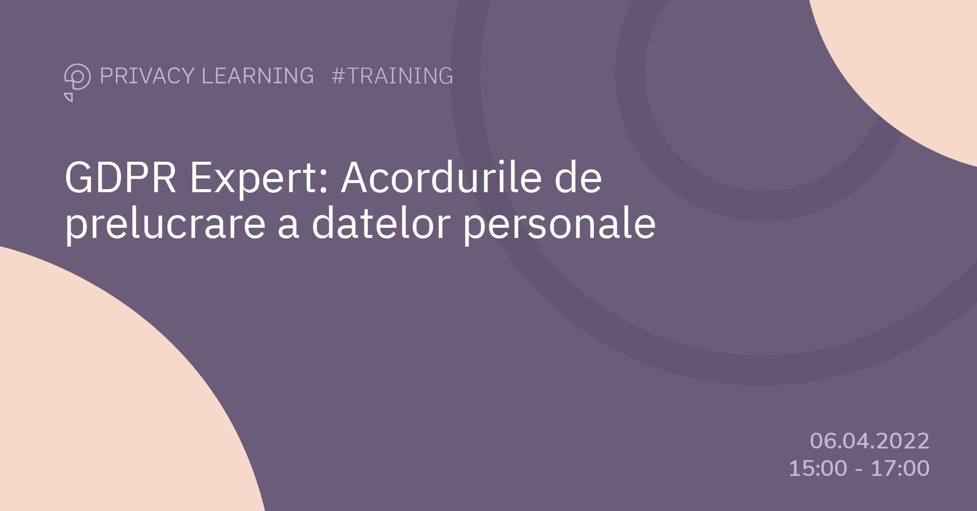 cand trebuie intocmit un acord de prelucrare a datelor personale